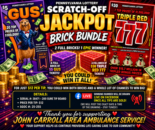 Scratch-Off Jackpot Brick Bundle (Serial # 38471)